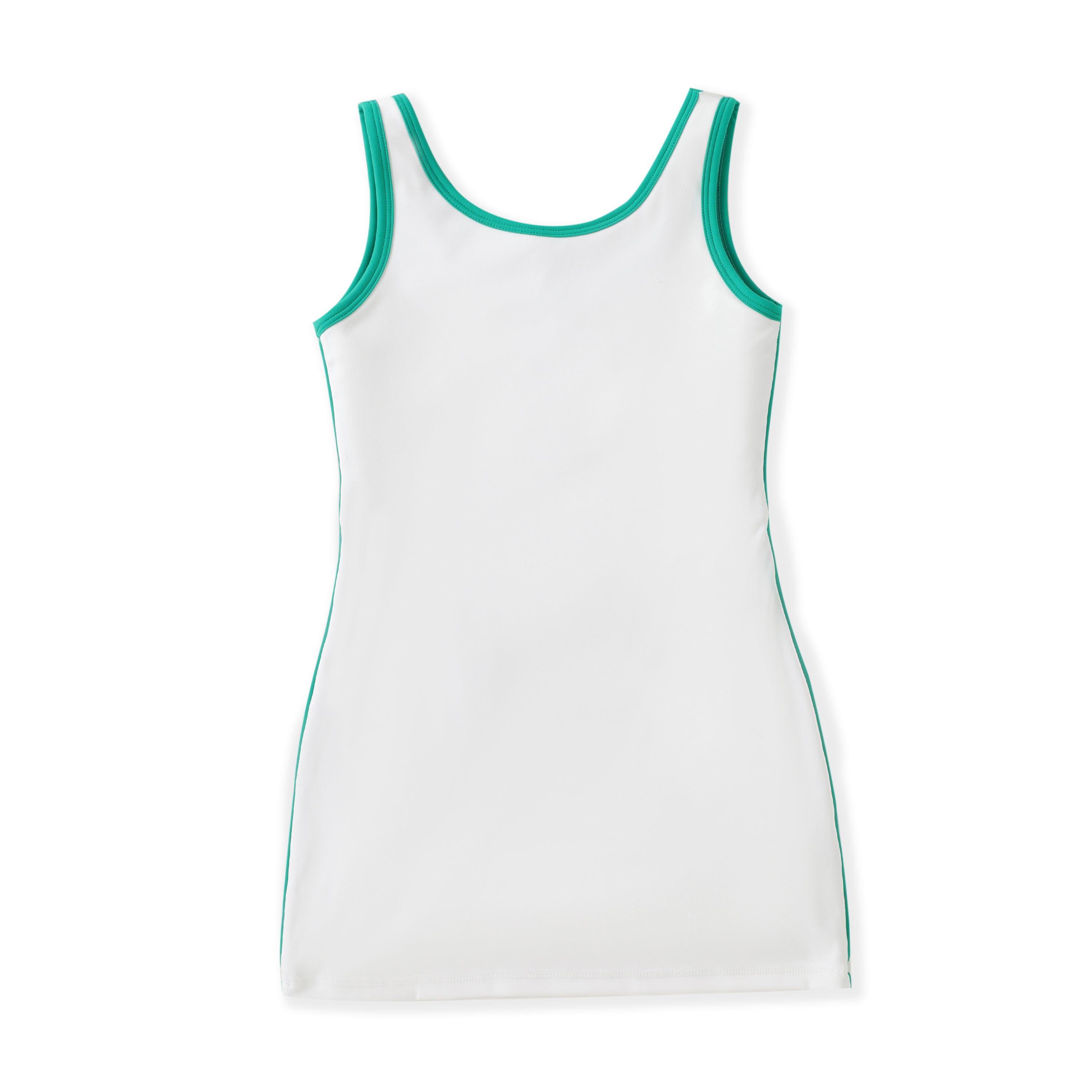 FlipZy - White/Green Tennis Dress