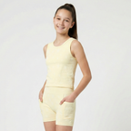 FlipZy - Yellow Yoga Tee and Shorts Set