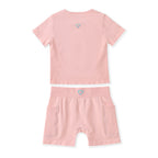 FlipZy - Pink Yoga Tee and Shorts Set