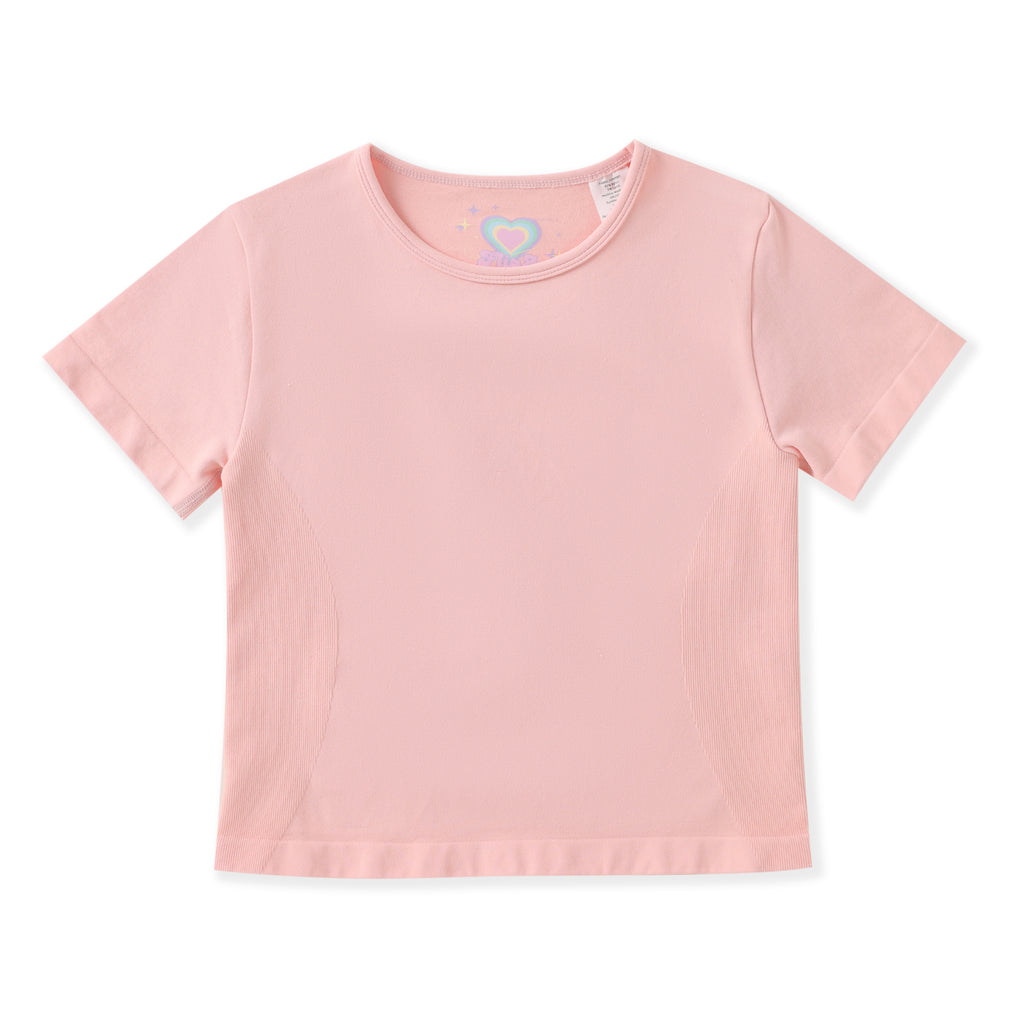 FlipZy - Pink Yoga Tee and Shorts Set