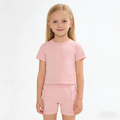 FlipZy - Pink Yoga Tee and Shorts Set