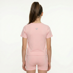 FlipZy - Pink Yoga Tee and Shorts Set