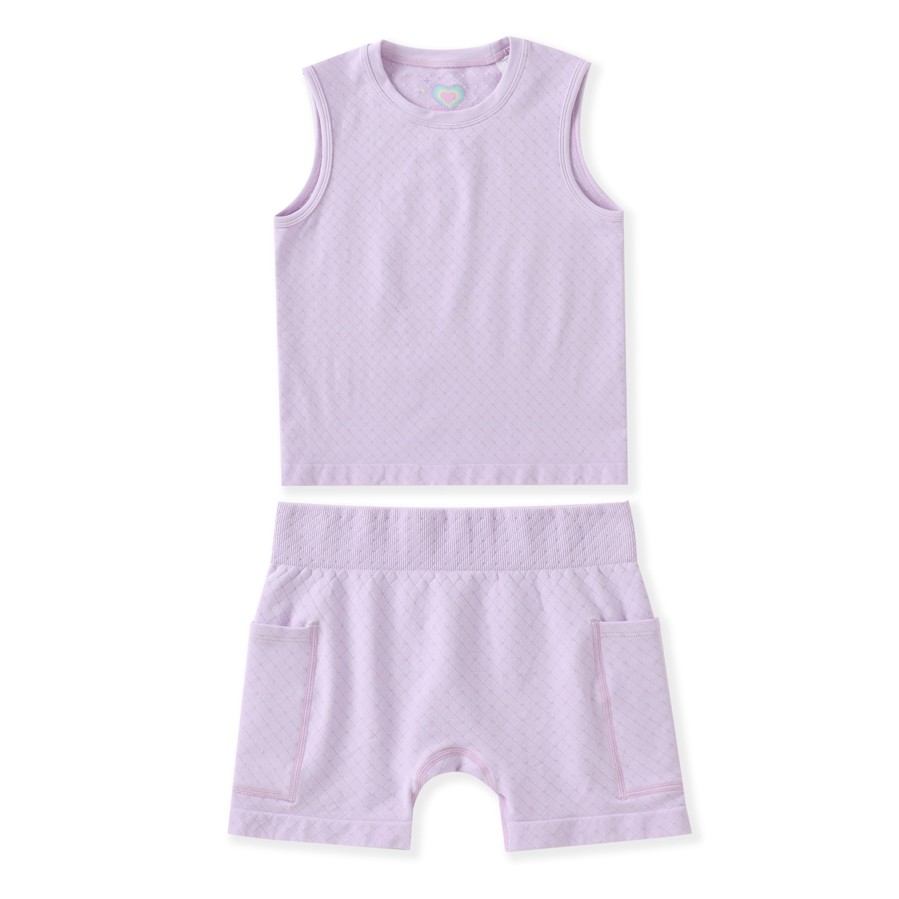 FlipZy - Purple Yoga Tee and Shorts Set