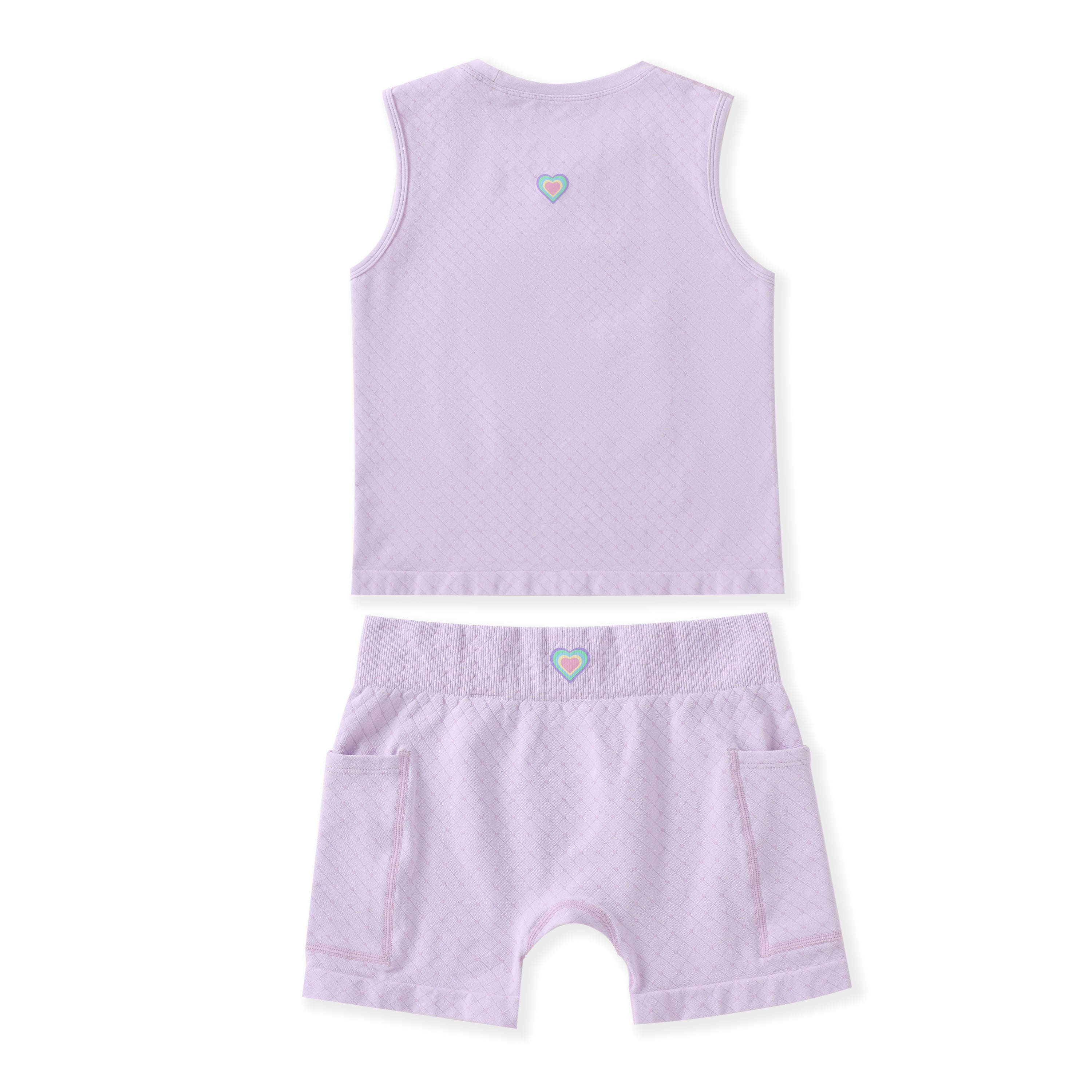 FlipZy - Purple Yoga Tee and Shorts Set