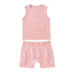 FlipZy - Peach Yoga Tee and Shorts Set