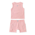 FlipZy - Peach Yoga Tee and Shorts Set