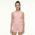FlipZy - Peach Yoga Tee and Shorts Set